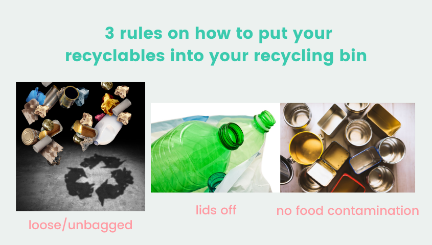 3 rules on how to put your recyclables into your recycling bin